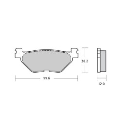 Pasticche freno Brembo XS per Yamaha T-Max 500 01-03, T-Max 530 post. Pasticche freno Brembo XS per Yamaha T-Max 500 01-03, T-Max 530 post.