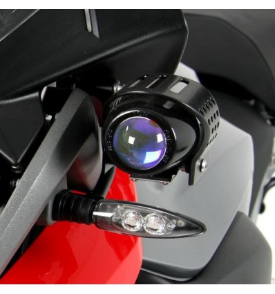 Coppia di faretti Hepco & Becker Ion Blue Flooter per BMW R1200GS 13-14