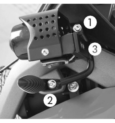 Coppia di faretti Hepco & Becker Ion Blue Flooter per BMW R1200GS 13-14 Coppia di faretti Hepco & Becker Ion Blue Flooter per BMW R1200GS 13-14