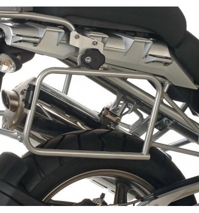 Coppia telai laterali Hepco & Becker Lock It per BMW R1200GS 08-12 argento