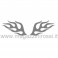 Decorazioni prespaziate Tribal decor argento