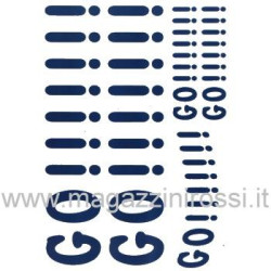 Decorazioni prespaziate Valentino Rossi GO!!!! blu