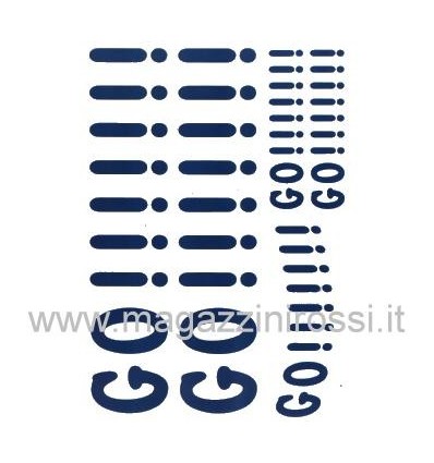 Decorazioni prespaziate Valentino Rossi GO!!!! blu Decorazioni prespaziate Valentino Rossi GO!!!! blu