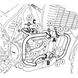 Paramotore Hepco & Becker per Yamaha XT660R e XT660X Paramotore Hepco & Becker per Yamaha XT660R e XT660X
