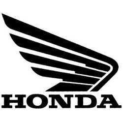 Adesivo ala Honda nero cm 12