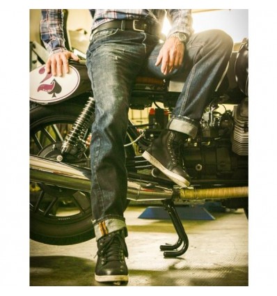 Pantalone jeans da moto PMJ Jeans Legend Cafè Racer con rinforzi in Twaron Pantalone jeans da moto PMJ Jeans Legend Cafè Racer con rinforzi in Twaron