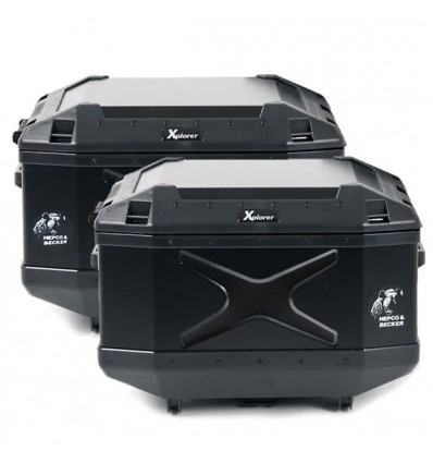 Valigie laterali Hepco & Becker Xplorer 40 litri nere