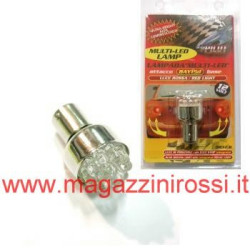 Lampadina stop biluce BAY15D a led rossa 5/21W