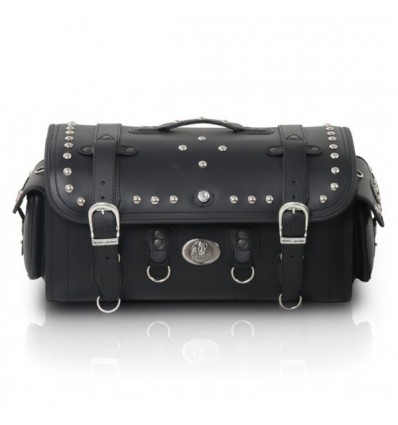 Bauletto valigia in pelle Hepco & Becker Buffalo Custom 35 litri nera