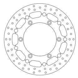 Disco freno Newfren flottante per Triumph Bonneville, Scrambler...