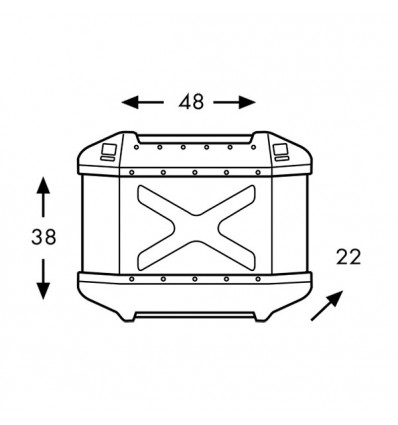 Valigie laterali Hepco & Becker Xplorer 30 litri nere Valigie laterali Hepco & Becker Xplorer 30 litri nere