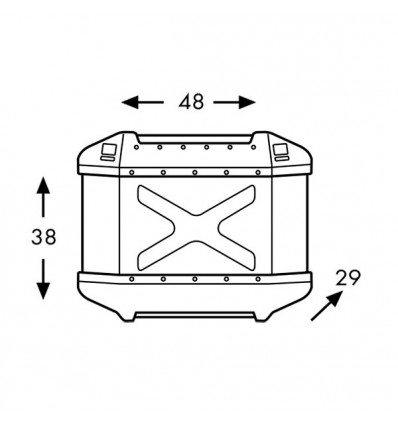 Valigie laterali Hepco & Becker Xplorer 40 litri nere