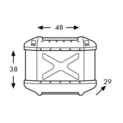 Valigie laterali Hepco & Becker Xplorer 40 litri argento Valigie laterali Hepco & Becker Xplorer 40 litri argento