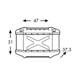 Bauletto Hepco & Becker Xplorer 45 litri nero Bauletto Hepco & Becker Xplorer 45 litri nero