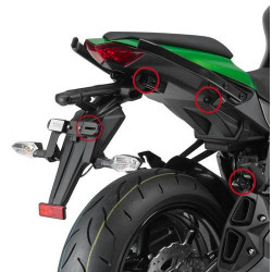 Portavaligie laterale a sgancio rapido Givi PLXR4100 Monokey V35 per Kawasaki Z1000 SX