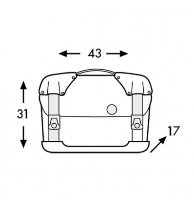 Valigie laterali Hepco & Becker Strayker per telai C-Bow 23 litri nere Valigie laterali Hepco & Becker Strayker per telai C-Bow 23 litri nere