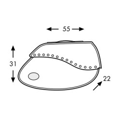 Valigie laterali in pelle Hepco & Becker Ivory per telai C-Bow 30 litri avorio Valigie laterali in pelle Hepco & Becker Ivory per telai C-Bow 30 litri avorio