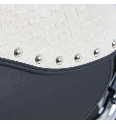 Valigie laterali in pelle Hepco & Becker Ivory 30 litri nere Valigie laterali in pelle Hepco & Becker Ivory 30 litri nere