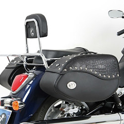 Valigie laterali in pelle Hepco & Becker Ivory 30 litri nere Valigie laterali in pelle Hepco & Becker Ivory 30 litri nere