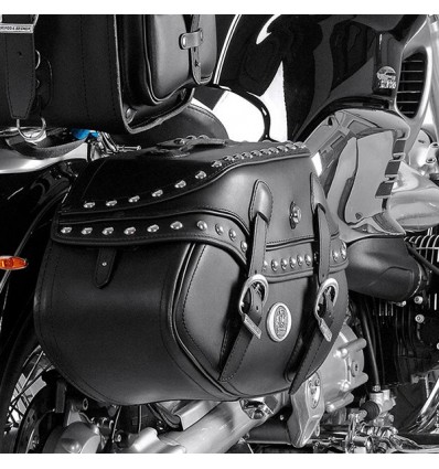 Valigie laterali in pelle Hepco & Becker Buffalo Custom 30 litri nere Valigie laterali in pelle Hepco & Becker Buffalo Custom 30 litri nere