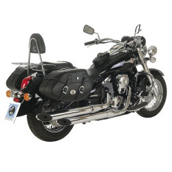 Valigie laterali in pelle Hepco & Becker Buffalo 30 litri nere Valigie laterali in pelle Hepco & Becker Buffalo 30 litri nere