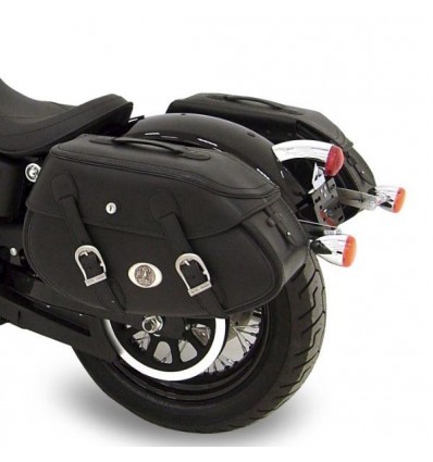 Valigie laterali in pelle Hepco & Becker Buffalo 30 litri nere Valigie laterali in pelle Hepco & Becker Buffalo 30 litri nere