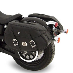 Valigie laterali in pelle Hepco & Becker Buffalo 35 litri nere Valigie laterali in pelle Hepco & Becker Buffalo 35 litri nere