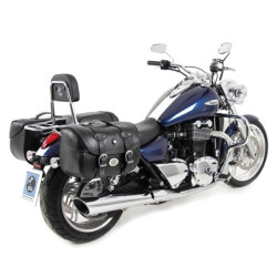 Valigie laterali in pelle Hepco & Becker Liberty nere attacco classico Valigie laterali in pelle Hepco & Becker Liberty nere attacco classico