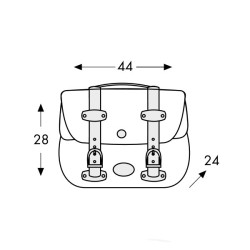 Valigie laterali in pelle Hepco & Becker Liberty Big nere attacco classico Valigie laterali in pelle Hepco & Becker Liberty Big nere attacco classico