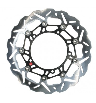 Disco freno Braking Wave flottante WK001 per Aprilia Dorsoduro, Ducati Monster, KTM Duke, etc. anteriore