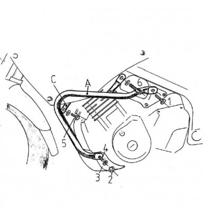 Paramotore Hepco & Becker per Yamaha TDM 850 96-01 Paramotore Hepco & Becker per Yamaha TDM 850 96-01