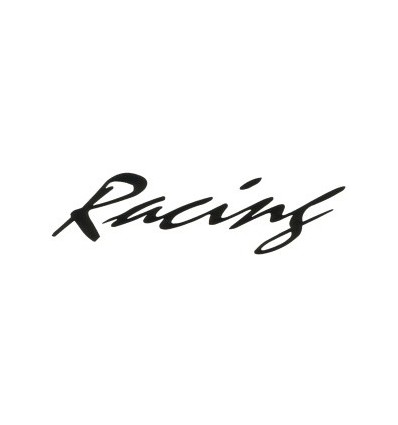 Adesivo scritta Racing nero cm 26 Adesivo scritta Racing nero cm 26