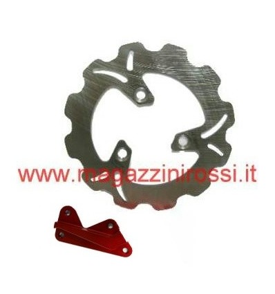 Kit disco freno Wave magg. 190mm rosso Honda Dio ZX-GP- Kit disco freno Wave magg. 190mm rosso Honda Dio ZX-GP-