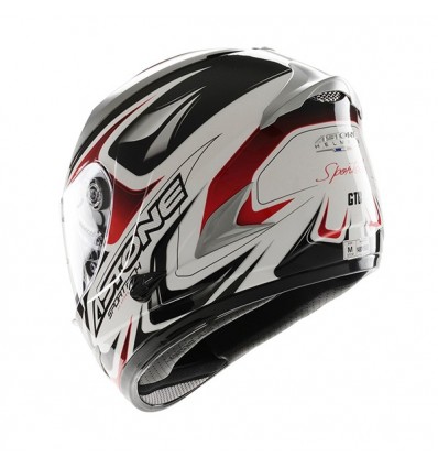 Casco Astone GTB Exclusive Sportech doppia visiera bianco e rosso Casco Astone GTB Exclusive Sportech doppia visiera bianco e rosso