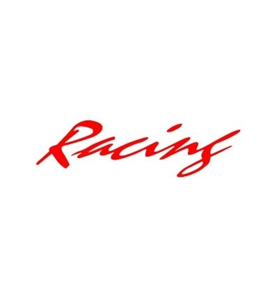 Adesivo scritta Racing Rosso cm 26 Adesivo scritta Racing Rosso cm 26