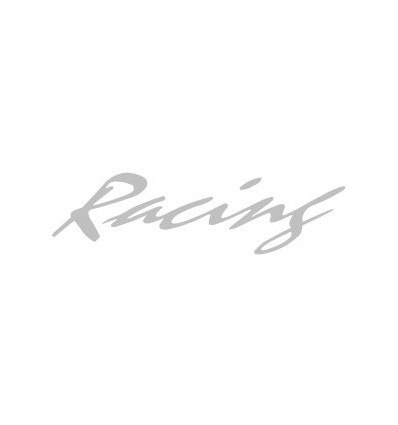 Adesivo scritta Racing cromato cm 26 Adesivo scritta Racing cromato cm 26