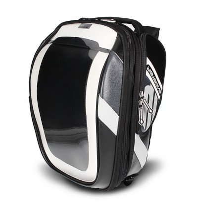 Borsa da serbatoio Bagster Stunt similpelle nera e bianca Borsa da serbatoio Bagster Stunt similpelle nera e bianca