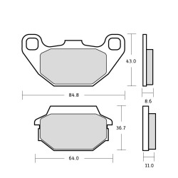 Pasticche freno Brembo XS Pasticche freno Brembo XS