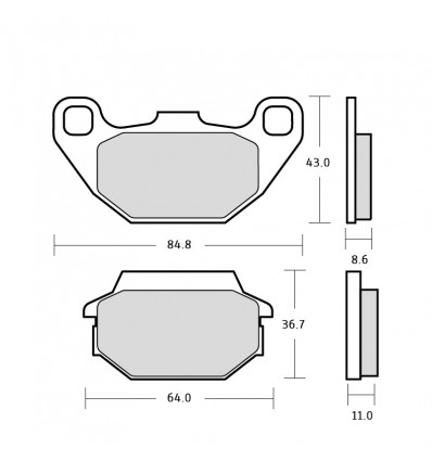 Pasticche freno Brembo XS Pasticche freno Brembo XS