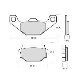 Pasticche freno Brembo Carbon Ceramic Pasticche freno Brembo Carbon Ceramic