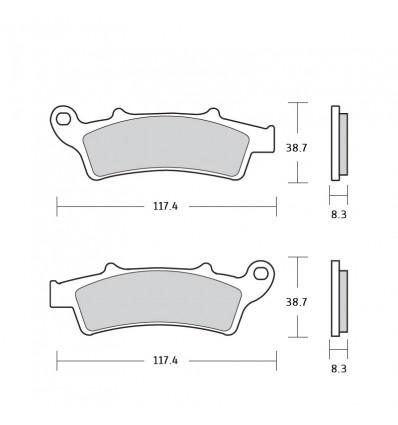 Pasticche freno Brembo Carbon Ceramic Pasticche freno Brembo Carbon Ceramic