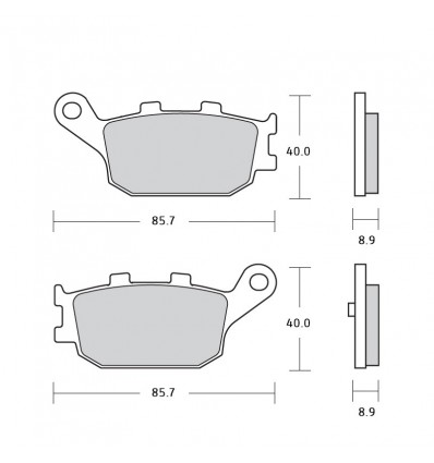 Pasticche freno Brembo XS Pasticche freno Brembo XS