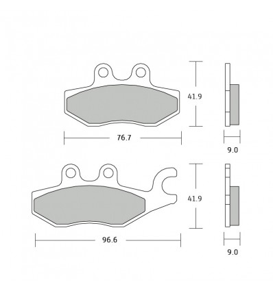 Pasticche freno Brembo XS Pasticche freno Brembo XS