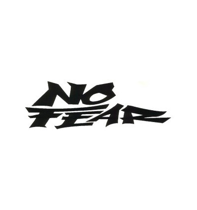 Adesivo scritta No Fear nero cm 15 Adesivo scritta No Fear nero cm 15