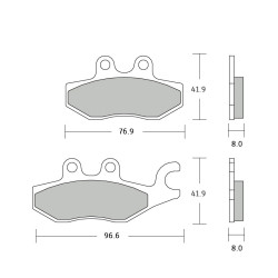 Pasticche freno Brembo XS Pasticche freno Brembo XS