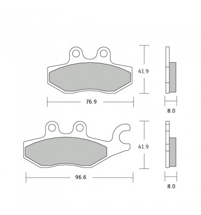 Pasticche freno Brembo XS Pasticche freno Brembo XS