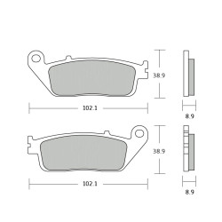 Pasticche freno Brembo XS Pasticche freno Brembo XS