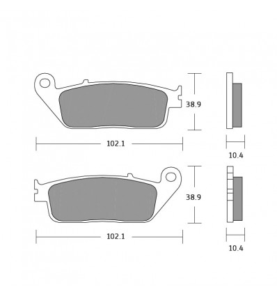 Pasticche freno Brembo XS per Honda SH 125/150 dal 2017, Yamaha X-Max 125/250 dal 2010 Pasticche freno Brembo XS per Honda SH 125/150 dal 2017, Yamaha X-Max 125/250 dal 2010