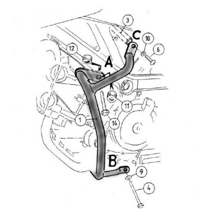 Paramotore Hepco & Becker per Suzuki SV 650 03-08