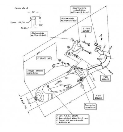 Marmitta Sitoplus 2 tempi per Aprilia Habana Kat 99-03 Marmitta Sitoplus 2 tempi per Aprilia Habana Kat 99-03